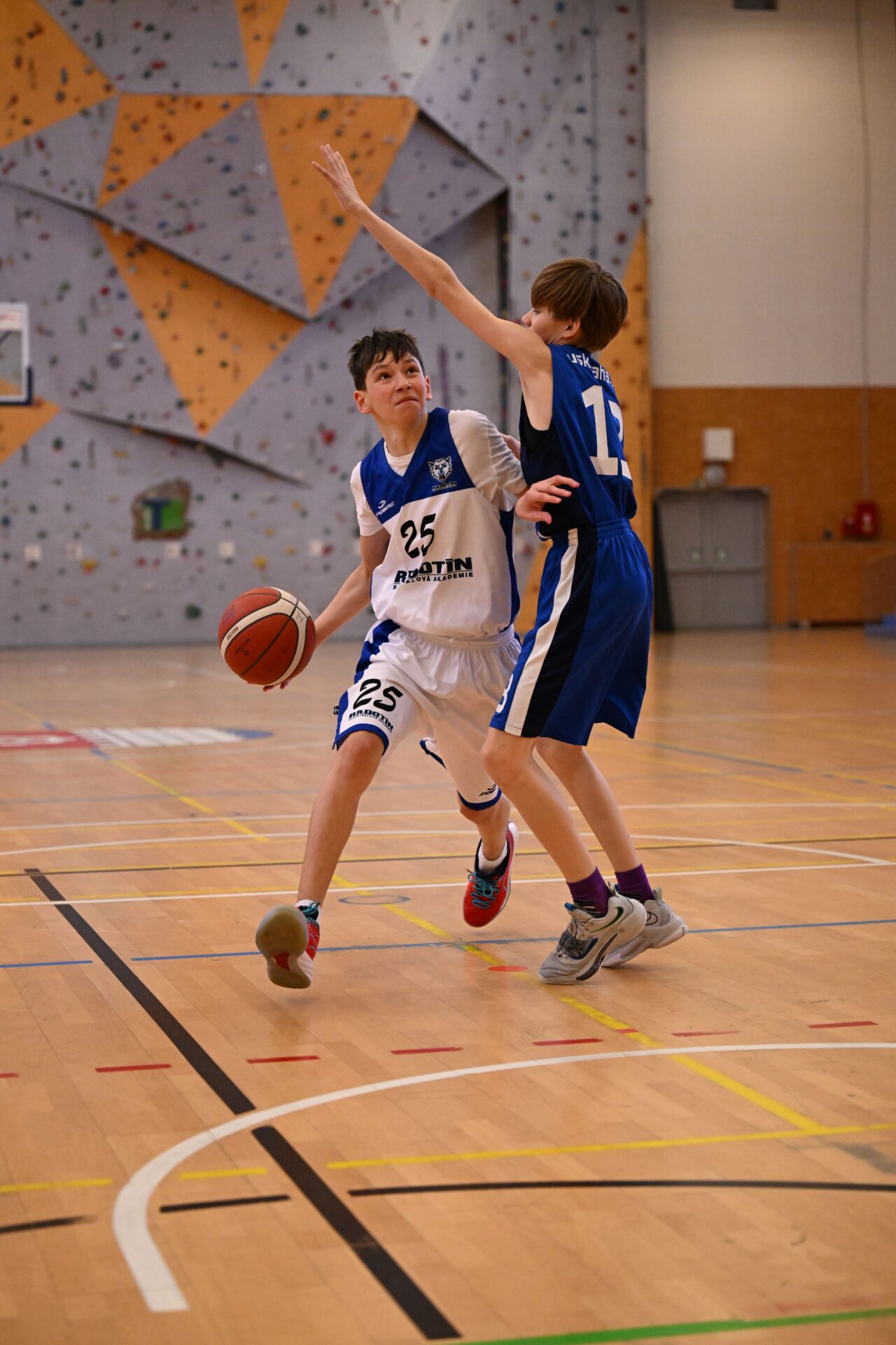 Šimon Tesárek při zápase proti USK Praha